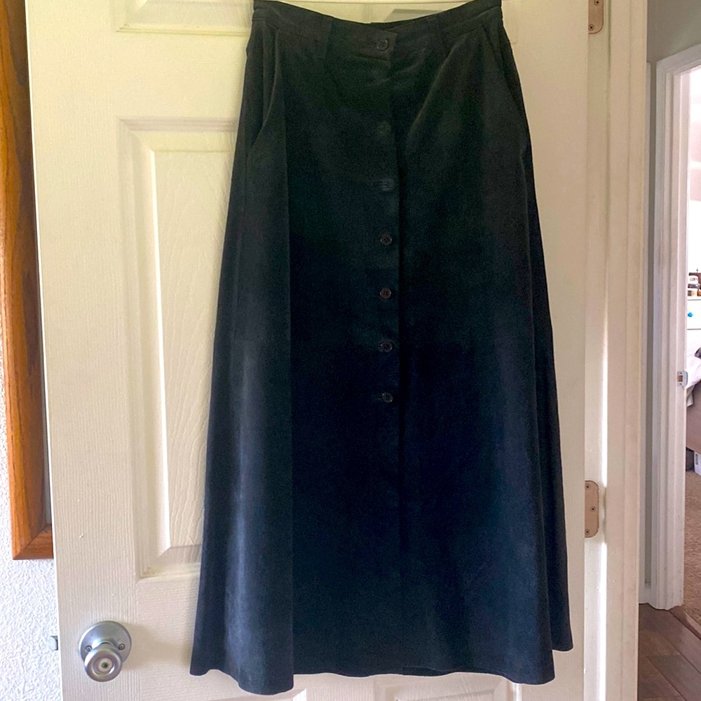 Benetton Suede Midi Skirt
